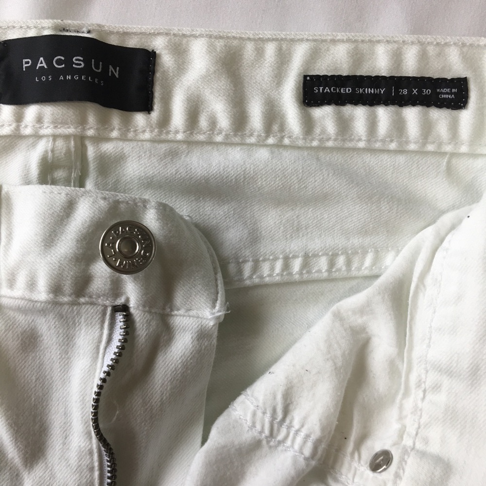 Pacsun Skinny Jeans With Side zip pocket Sz 28 - Picture 3 of 8
